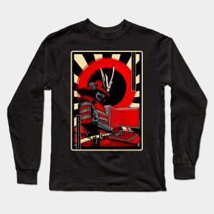 Programmer Samurai Japanese Culture Developer Warrior Long Sleeve T-Shirt